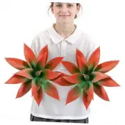 Fall Fake Agave Artificial Plant Fake Succulent Plant for Room Decor, Red