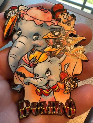 PIN DUMBO & JUMBO 3" FANTASY MR STORK TIMOTHY RINGMASTER JIM CROW CLUSTER LE
