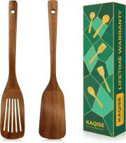Nonstick Wooden Spatula for Cooking Finely Polished Teak Utensils Kitchen Turner
