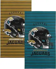 NORTHWEST NFL Jacksonville Jaguars 2-Pack Beach Towel Set, 30" x 60" Each, Standard, Team Colors
