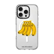 iPhone 16 Pro Clear Case MagSafe Compatible Bananas by Tess Smith-Roberts