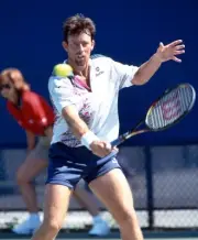 Jeremy Bates of Great Britain at the US Open at the USTA National - Old Photo