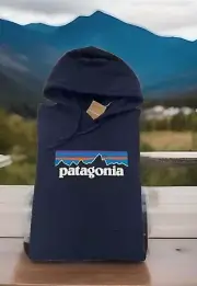 NWT Patagonia Men's P-6 Logo Uprisal Hoody Navy Size S