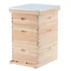 30 Frames Beehive House Flat Pack With Mesh Wooden Beekeeping Honey Bee hive Box