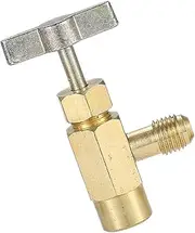 YOSADIER Sturdy Brass Refrigerant Hose Adapter R134a Self-sealing Can for Ac Refrigerant Charge