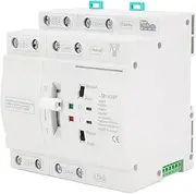 Automatic Transfer Switch, 4P 40A Mini ATS, Uninterruptible Millisecond-Level ATS, Din Rail Type, Switching Between Utility Power, Generator and Inverter,Overcurrent Protecting