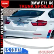 Fit 08-14 BMW X6 E71 5DR P Style Painted #300 Alpine White III Trunk Spoiler ABS (for: BMW)
