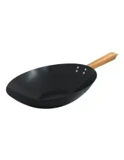[The Cooks Collective] 30cm Non-Stick Carbon Steel Wok Black