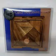 LAGOON Originals GAMES VINTAGE WOOD ANCIENT TANGRAMS Puzzle Original Box Instruc
