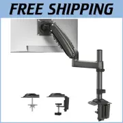 Full Motion Swivel Desk Mount for 13-34 Inch Monitors - Space-Saving Design