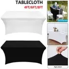 4 6 8 FT Tablecloth Spandex Markets Wedding Table Cloth Cover Fitted Trestle AU
