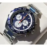 在飛比找蝦皮購物優惠-TAG HEUER Formula 1 藍色面錶盤 銀色不鏽