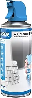 Laser Compressed Air Duster Spray 400ml with Air Blower Extension Tube - Cleaning Kit for Keyboard, Computer Monitor Vents, TV Edges, Printer, Laptop, Desktop PC, Digital Camera