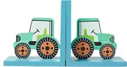 Sass & Belle Green Tractor Bookends
