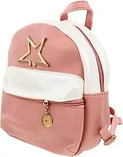 [Baluue] Fashion Pu Leather Backpack Mini Shoulder Bag for Girls Small Phone Bag Shiny for Daily Use Shopping Travel Outdoor Activities