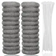 24 PCS Lint Traps Lint Catcher for Washing Machine Stainless Steel Washer Filter