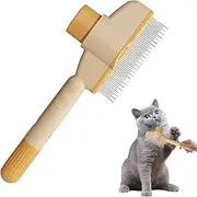 Cat Brush With Release Button, 2 Packs Flea Comb For Cats And Dogs, Dog Flea Comb For Removing Matted, Cat Fleas Combs Long And Short Haired Dogs Or Cats