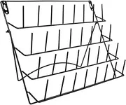 TIDTALEO Space-Saving Steel Wire Frame Beaker Drying Rack Multi-Purpose Wall Shelf Organizer for Cleaning Equipment