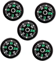 Yardwe Mini Compass Abs Acrylic Material Button Compass Outdoor Adventure Gear