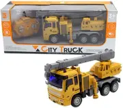 2.4G RC 4Ch Remote Control Car 1:30 USB Rechargeable Engine Crane Truck Toy Gift