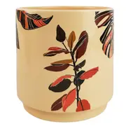 Urban Ivy Foliage 16cm Ceramic Planter Flower/Plant Pot Decor Medium Pink/Green