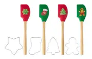 Avanti Christmas Spatula and Cookie Cutter Set