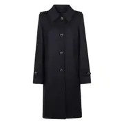 [Prada] Prada Button-front Wool Coat 40 IT BLUE