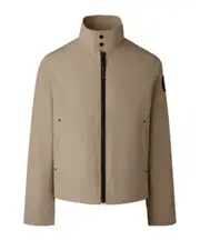 Canada Goose Logo Patch Zip-Up Jacket S,XL,M desert sand