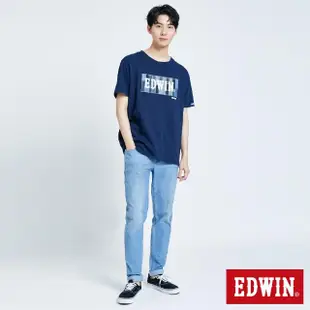 【EDWIN】男裝 JERSEYS 迦績EJ6超彈EDGE錐形牛仔褲(重漂藍)