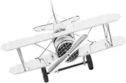 ibasenice Retro Iron Airplane Model Vintage Desktop Ornament Collectible Aviation Figurine Aviation Enthusiasts for Home Decor Themed Events