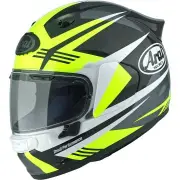 Quantic Mark Yellow Black White Full Face Helmet