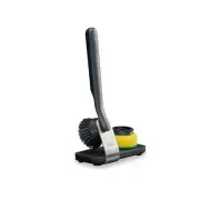 Joseph Joseph Sinktech Dish Brush And Sponge Set With Large Stainless Steel Stor