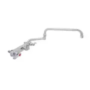 BK Resources OptiFlow Solid Body w/ 18" Double-Jointed Swing Spout Faucet