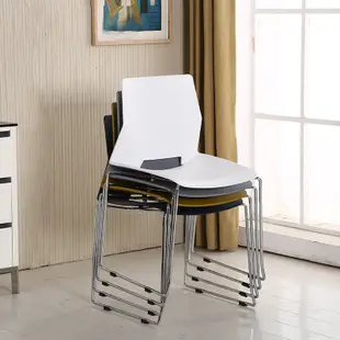 【可開發票】辦公椅培訓椅塑料椅時尚現代會議椅靠背休閑椅電腦椅洽談桌椅組合培訓椅 椅子 摺疊椅 會議椅