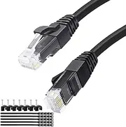 Fazawan Cat6 Ethernet Cable 25Ft 10 Gbps Cat6 Network Cord Support Cat6 Cat5e Cat5,with 25 Cable Ties