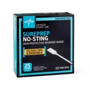 Medline Sureprep No-Sting Barrier Skin Wand-Box of 25 - MSC1510