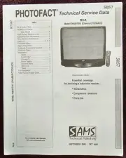 Sams Photofact 5057 Service Manual for RCA F25424TX51 (Chassis CTC203AC9)