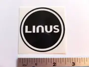 2.5" Linus Black/White Bike Ride Road Hike Run Outdoor Bicycle STICKER DECAL