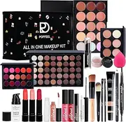 All In 1 Makeup Kit - Beginner Makeup Kit, Girls Fashion Makeup Kit | Complete Makeup Solution 24PCS Girls Fashion Make Up Set, Versatile Beauty Women Eyeshadow Makeup Starter Kit for Women & Girls