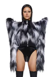 [Namilia] Doomsday Faux Fur Crop Jacket