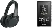 WH1000XM4 Noise Canceling Wireless Headphones with Alexa Voice Control, Black with Sony NWA306B HIGH Resolution Walkman Bundle