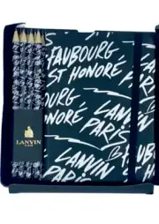 New in Box Lanvin Paris Notebook & 8 Pencils Faubourg St Honoré 2016 1 Office