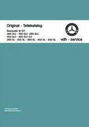 Mercedes-Benz parts catalog R/C 107 - 280 / 350 / 450 / 500 SL SLC 1971 - 1985 *