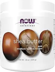 NOW Solutions, Shea Butter, Skin Emollient, Seals in Moisture for Dry Rough Skin, 16-Ounce