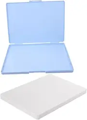 HOODANCOS 2Pcs Multi Functional Document Organizer Elegant Portable File Case Card Storage Box for Certificates Business Cards Photos Items