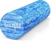 Yes4All EVA Foam Roller/Back Roller Massage foam rollers 30cm/45cm/60cm/90cm - (12/18/24/36inch) Medium and High -Density Foam Rollers For Balance, Exercise and Pilates Multicolor