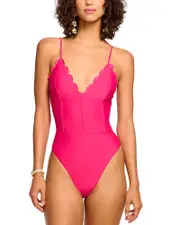Ramy Brook Mikayla Scalloped One Piece Swimsuit