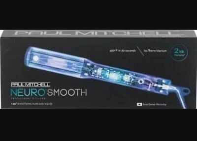 Black Paul Mitchell "Neuro Smooth" Flat Iron 1.25 inch New & Unopened