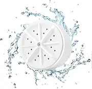 Portable Washing Machine - Ultrasonic Washing Machine, Portable Clothes Washing Machines, Large Towel Washing Machine, USB Travel Wash Portable Turbine Personal Rotating Washer for Home, Business