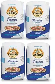 Mulino Caputo 00 Pizzeria Flour 1Kilo Bag 140.8 Ounce 2.2 pound pack of 4